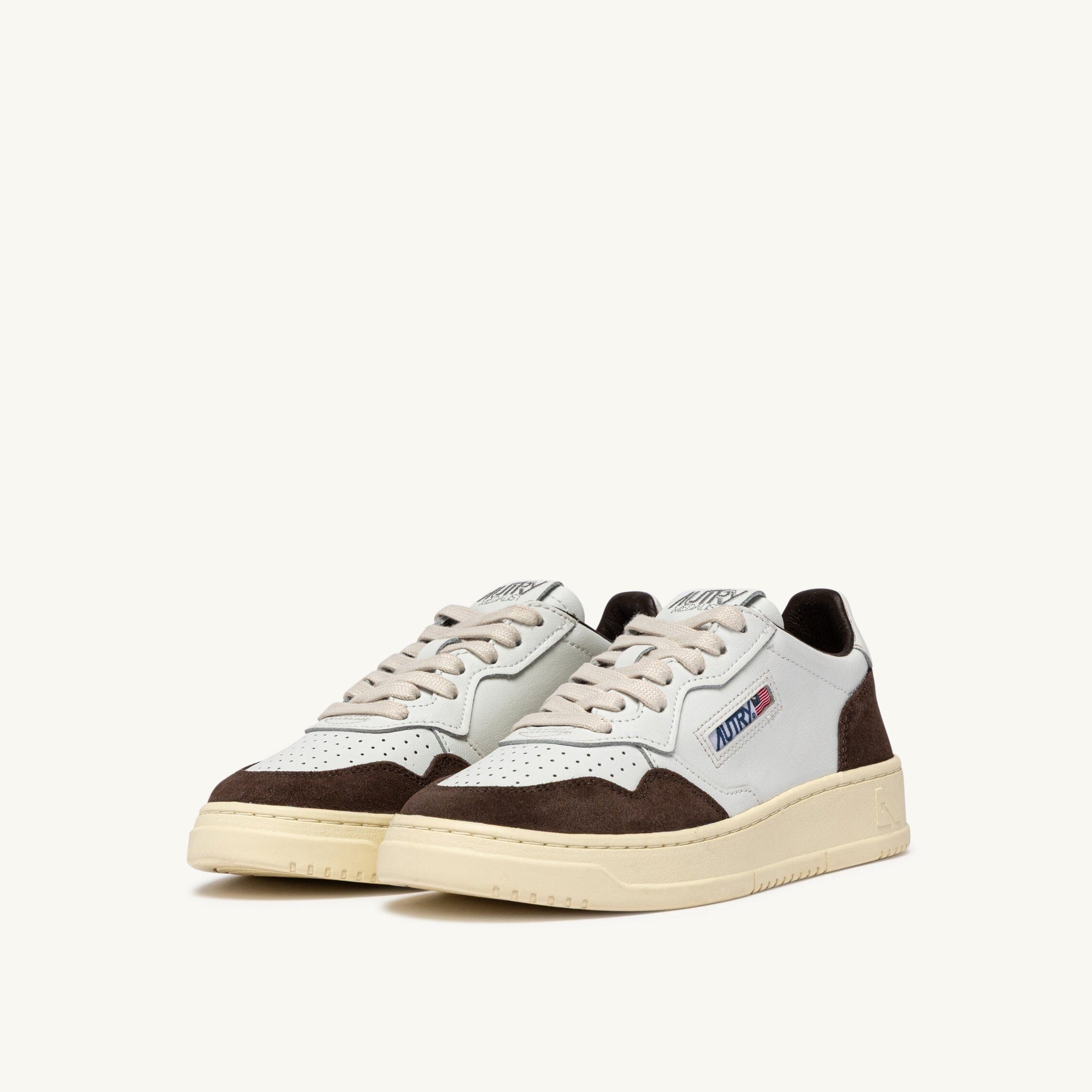 AUTRY - AULW FT19 - Sneakers MEDALIST - Bianco Marrone Scarpe Donna AUTRY - Collezione donna 