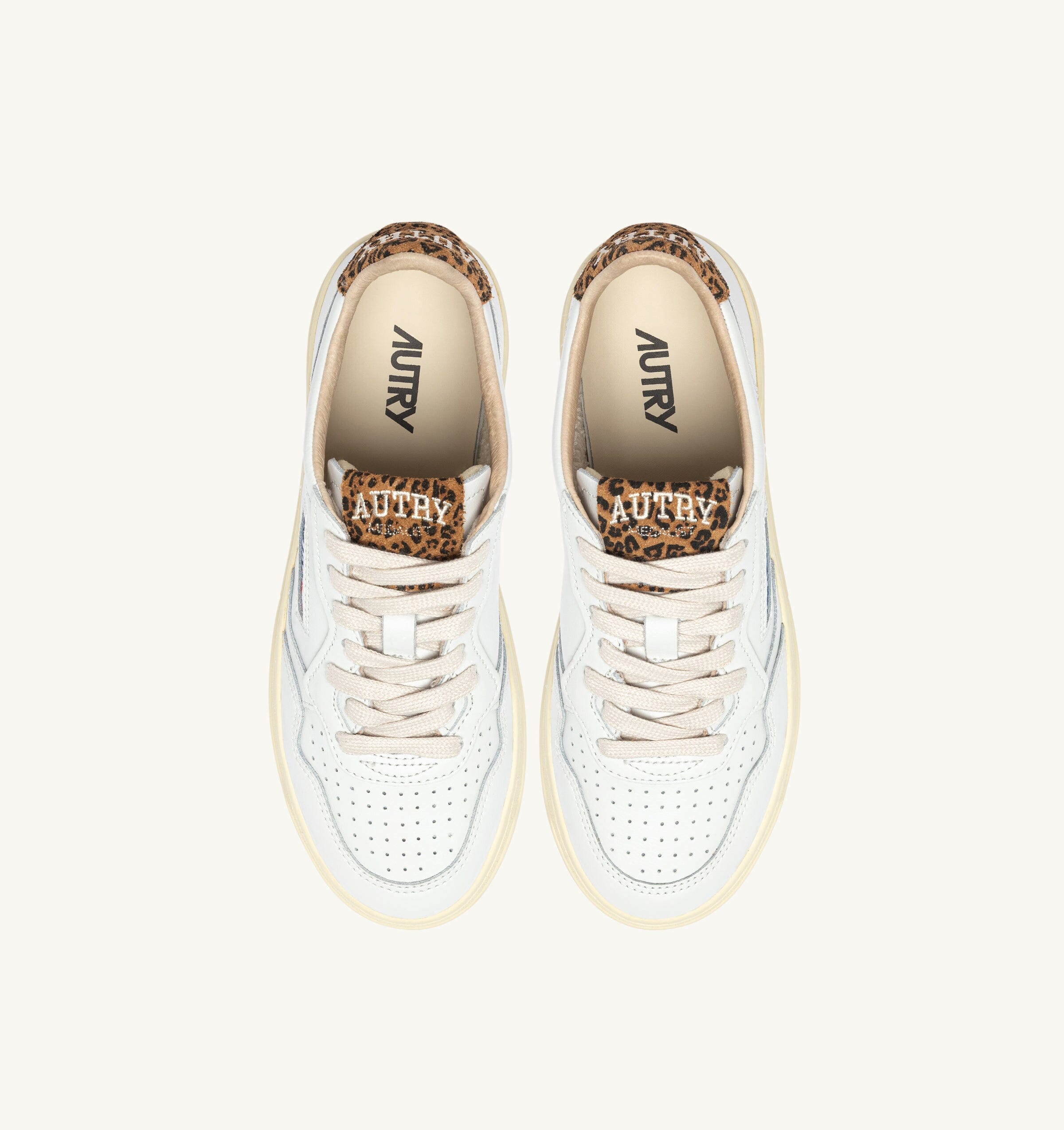 AUTRY - AULW HJ02 - Sneakers MEDALIST - Bianco Animalier Scarpe Donna AUTRY - Collezione donna 