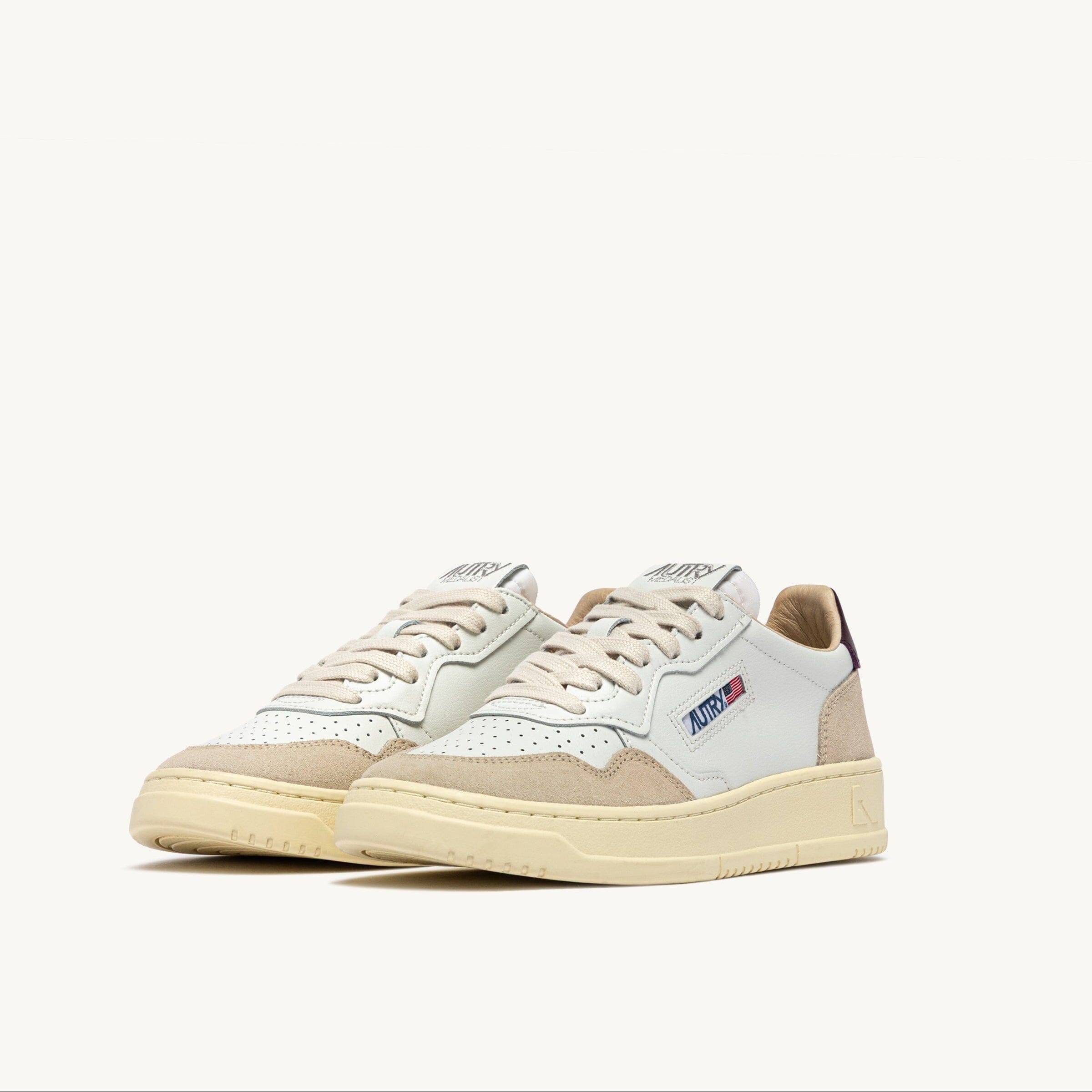 AUTRY - AULW LS18 - Sneakers MEDALIST - Bianco Marrone Scarpe Donna AUTRY - Collezione donna 