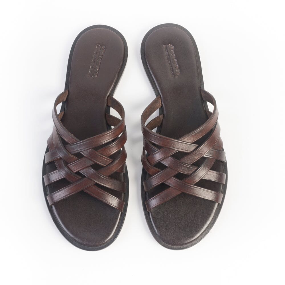 DRAGON DIFFUSION - Sandalo - 3 Cross - 5111 - Marrone scuro Scarpe Donna DRAGON DIFFUSION 