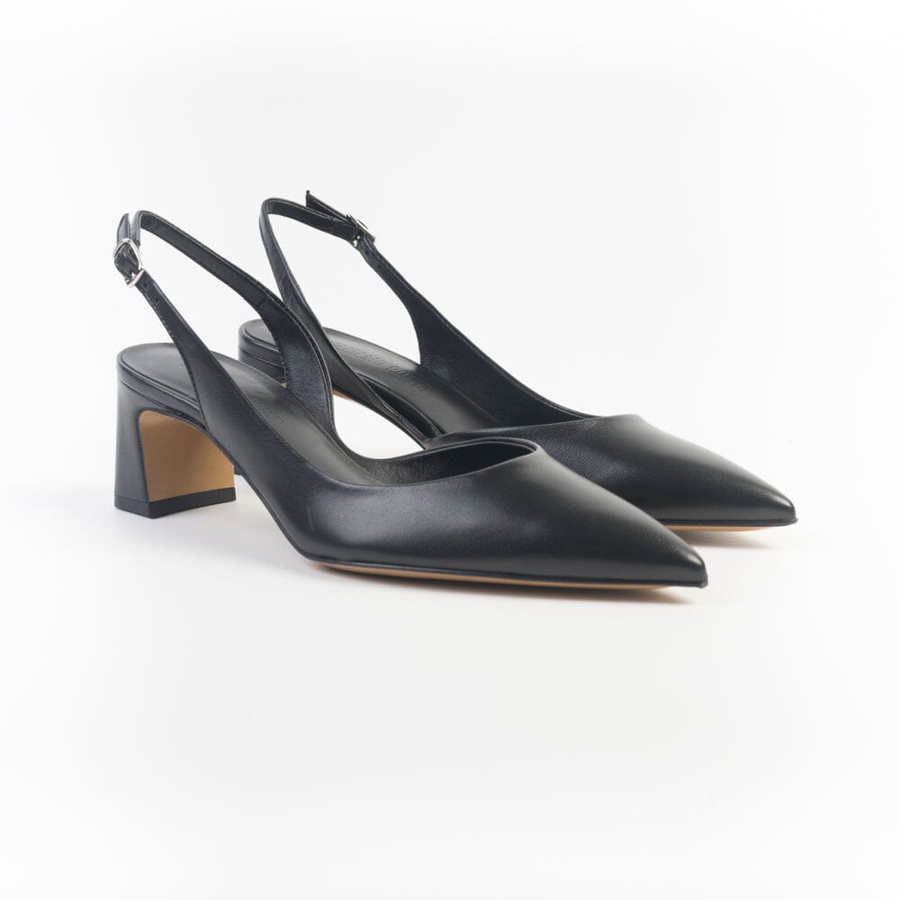 GUGLIELMO ROTTA - Sling Back - Alvin - Nappa Nero Scarpe Donna GUGLIELMO ROTTA 