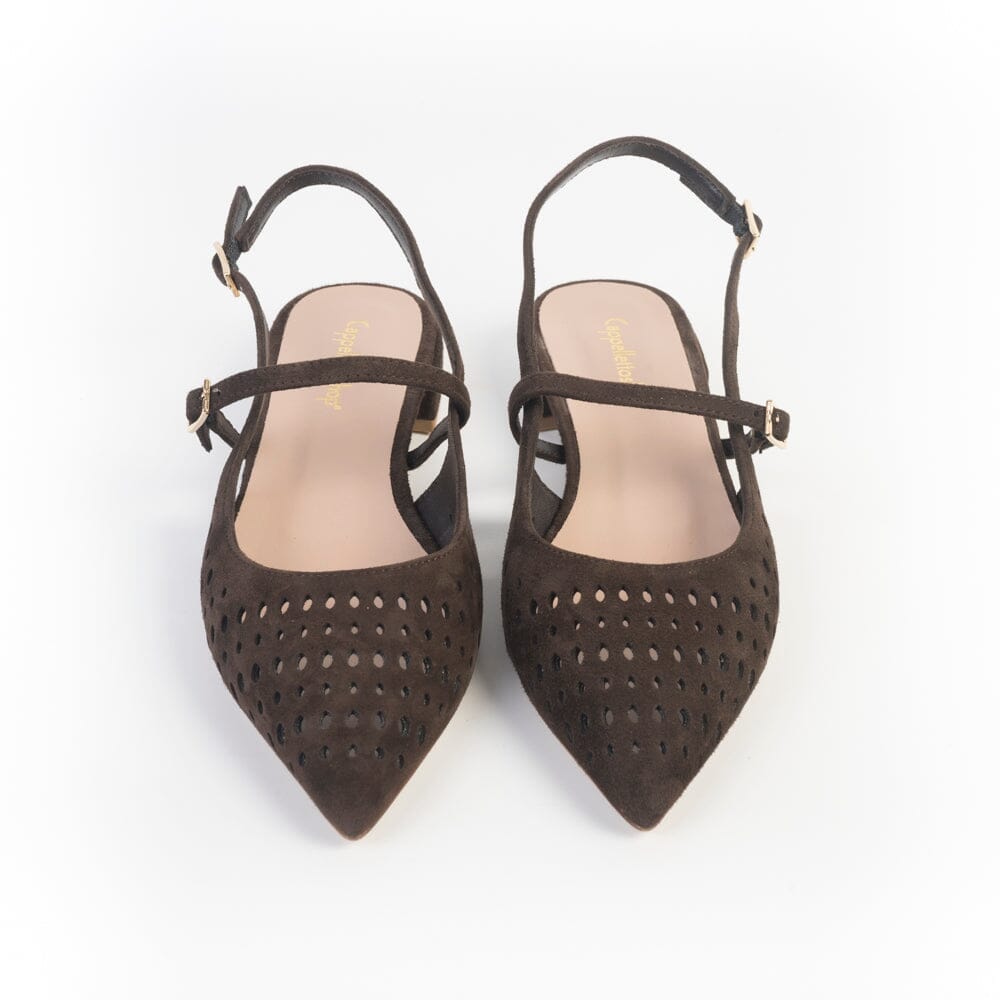 CappellettoShop - Sling Back - Pauline82 - Testa di Moro Scarpe Donna CAPPELLETTO 1948 