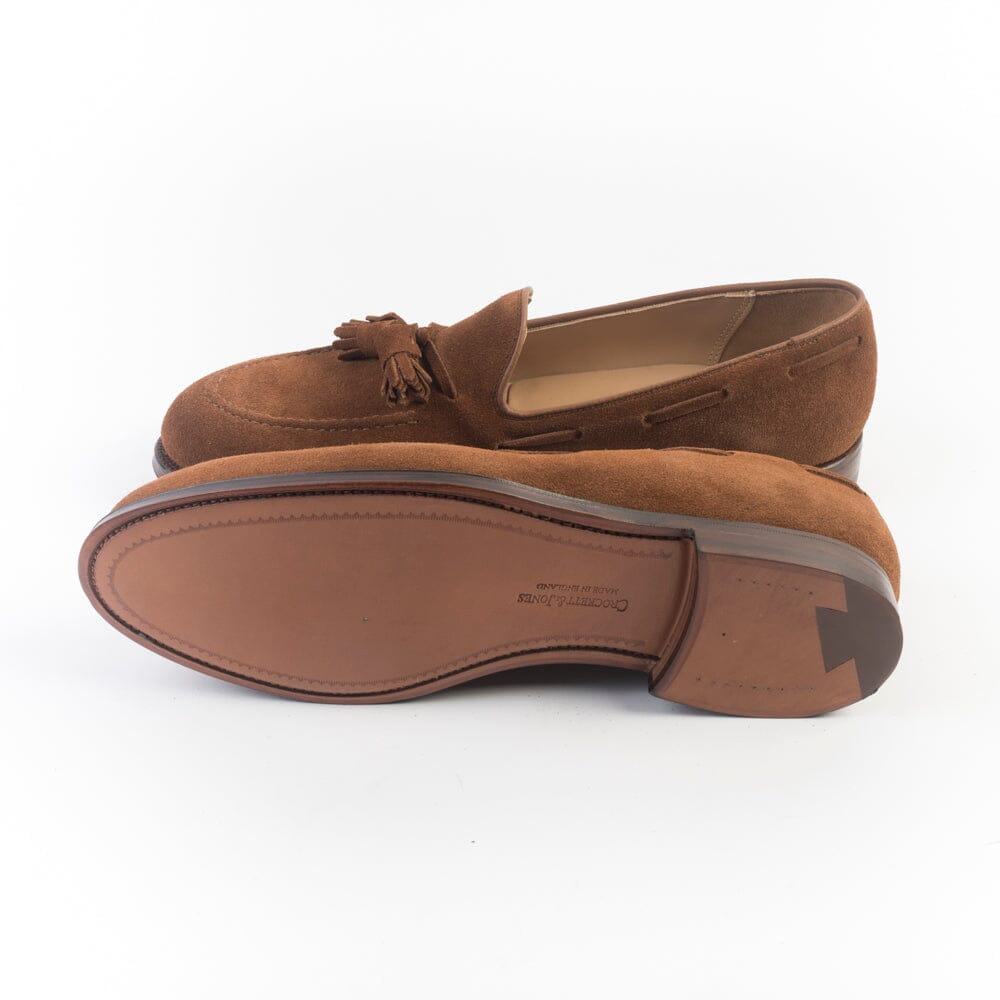 CROCKETT & JONES - Mocassino - Cavendish 2 - 29376A - Camoscio Tabacco Scarpe Uomo CROCKETT & JONES 