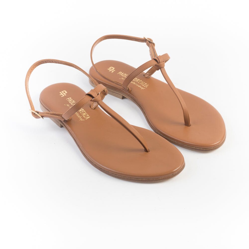 PAOLA FIORENZA - Sandali Bassi - Nodino - Cuoio Scarpe Donna PAOLA FIORENZA 