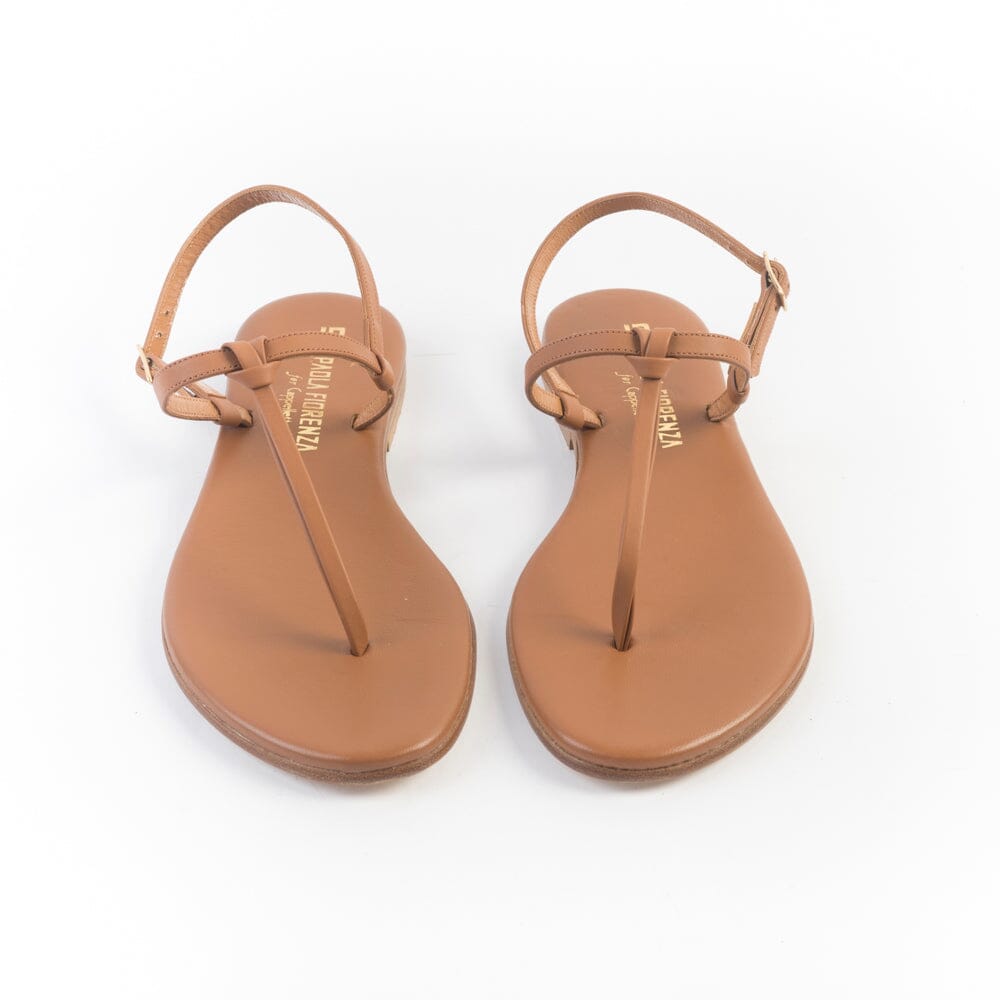 PAOLA FIORENZA - Sandali Bassi - Nodino - Cuoio Scarpe Donna PAOLA FIORENZA 