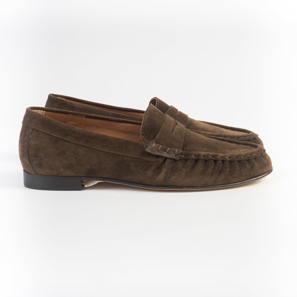 POEVE - Mocassino - DO27 - Vitello Scamosciato Testa di Moro Scarpe Donna POESIE VENEZIANE 