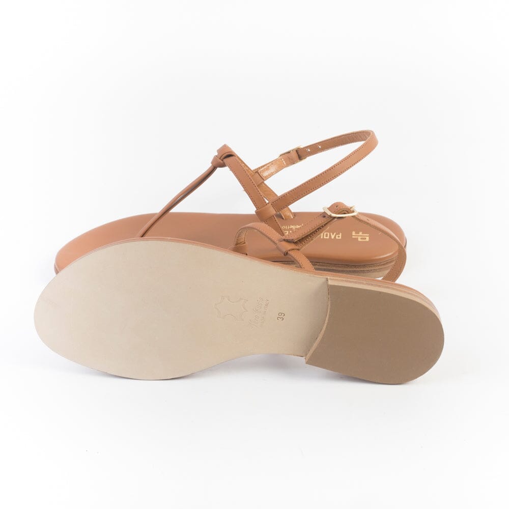PAOLA FIORENZA - Sandali Bassi - Nodino - Cuoio Scarpe Donna PAOLA FIORENZA 