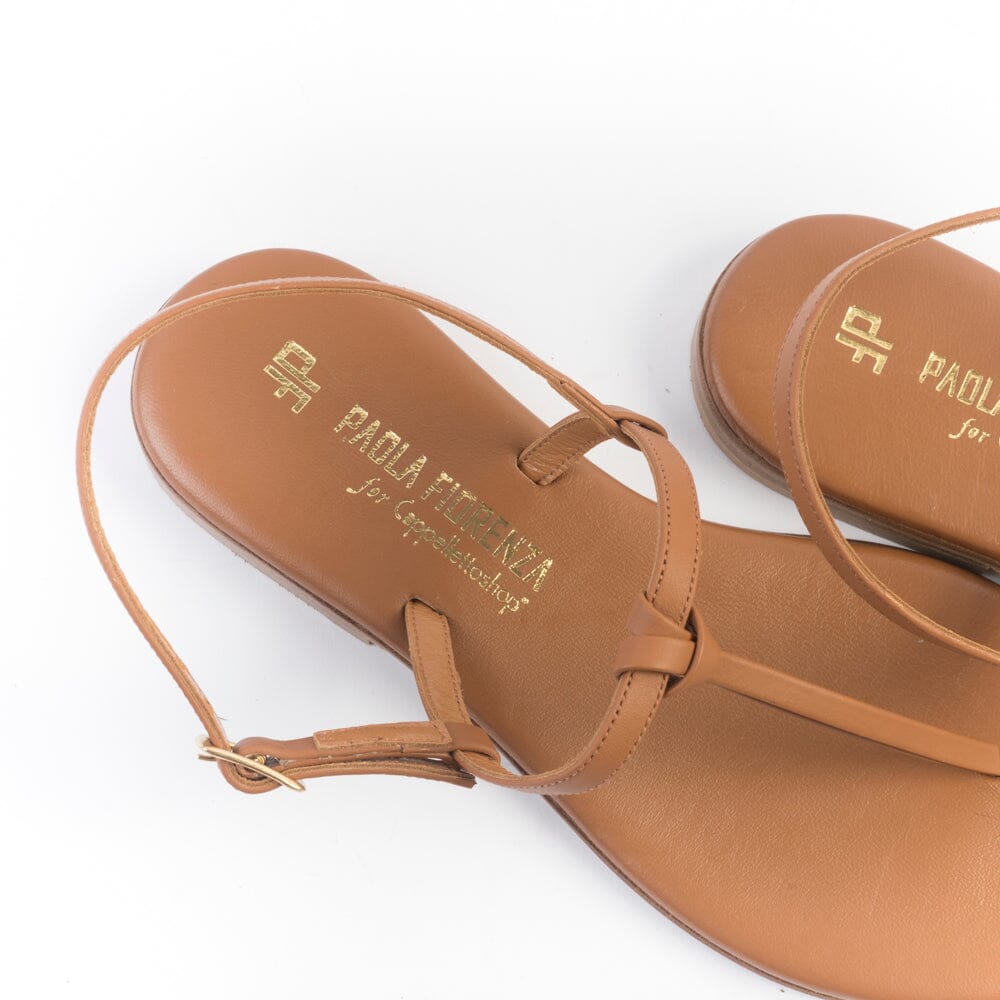 PAOLA FIORENZA - Sandali Bassi - Nodino - Cuoio Scarpe Donna PAOLA FIORENZA 