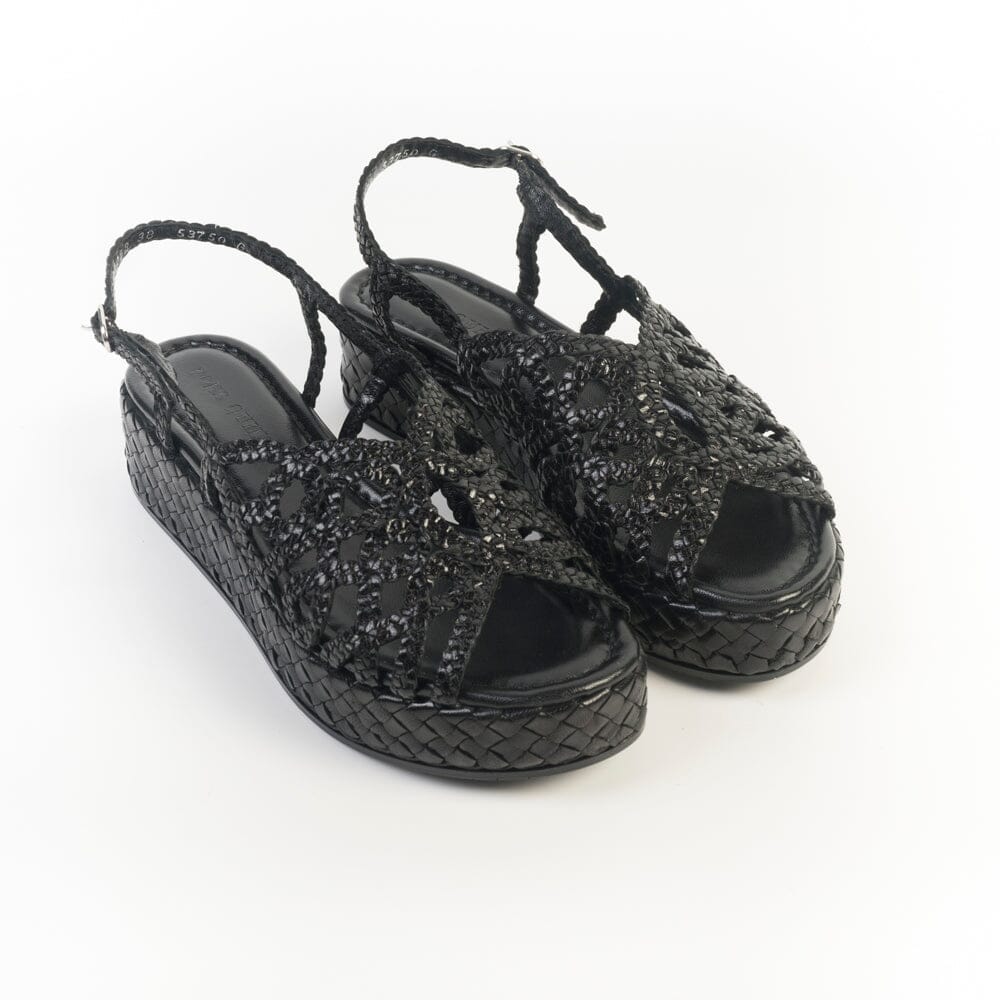 PONS QUINTANA - Sandali Zeppa - FORLI 11252 - Nero Scarpe Donna PONS QUINTANA 