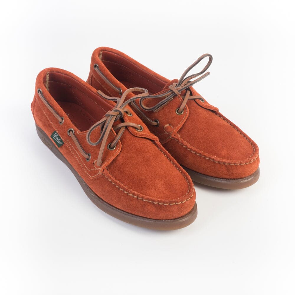 PARABOOT - BARTH F/MARINE - Scarpa da Barca - Allacciata 190840 - Camoscio Koi Orange Scarpe Donna Paraboot 