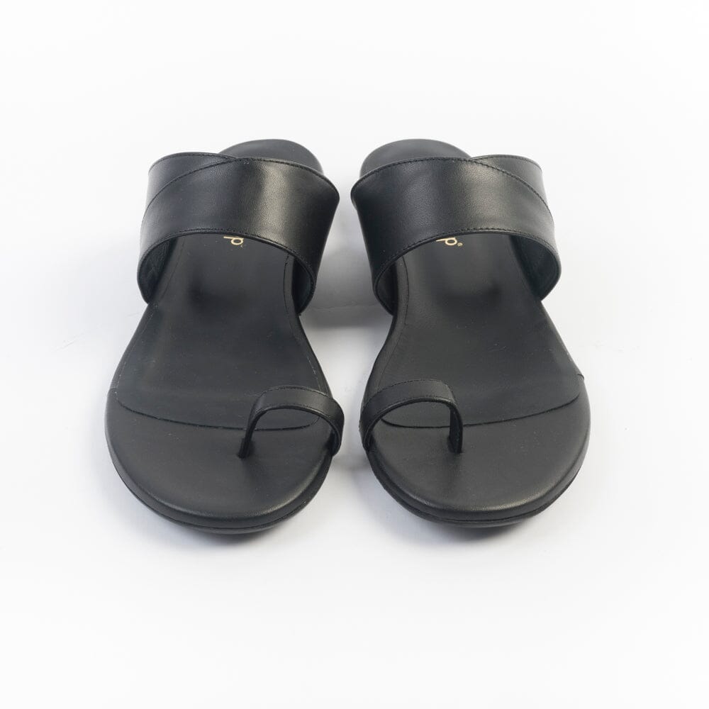 CappellettoShop - Sandali Bassi - 504 - Infradito - Nero Scarpe Donna CAPPELLETTO 1948 