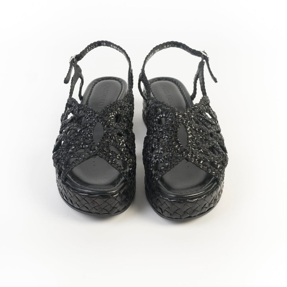 PONS QUINTANA - Sandali Zeppa - FORLI 11252 - Nero Scarpe Donna PONS QUINTANA 