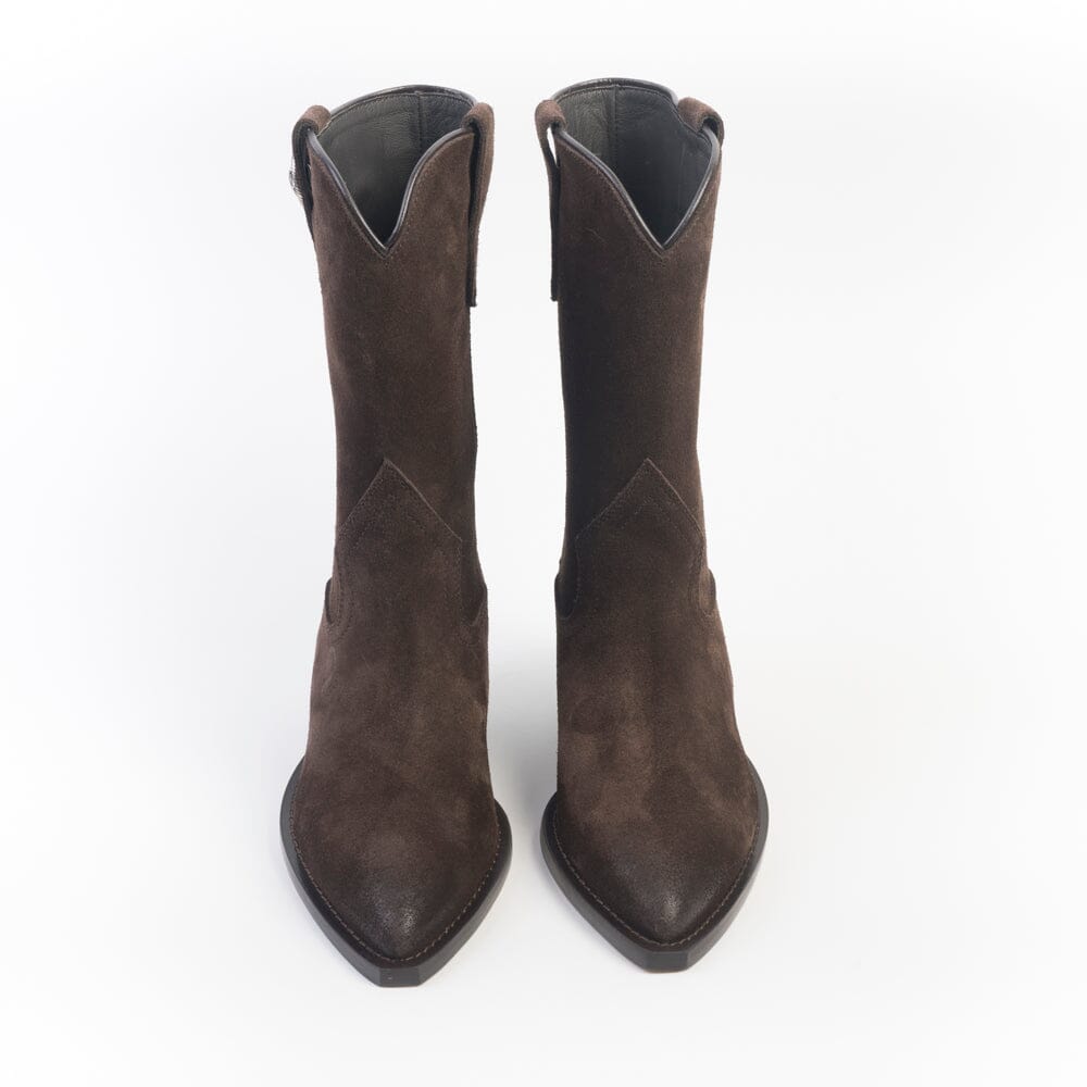 VIA ROMA 15 - Stivaletto Texano 4680 - Velour Psyke Scarpe Donna Via Roma 15 