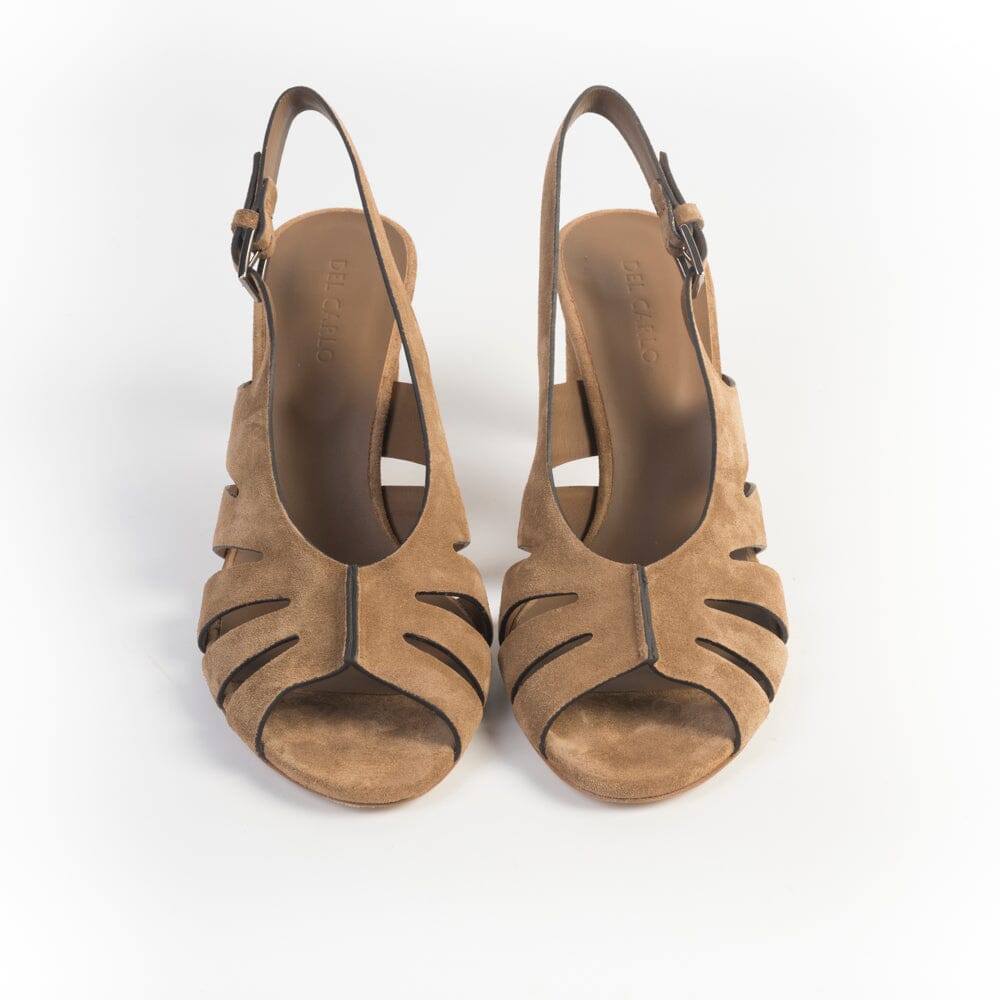 DEL CARLO - Sandali con Tacco - 11923 - Metis - Camoscio Noce Scarpe Donna DEL CARLO 