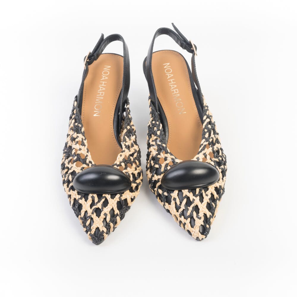 NOAH HARMON - Sling Back - Swan - 10342 - Nero Scarpe Donna NOAH HARMON - Collezione Donna 