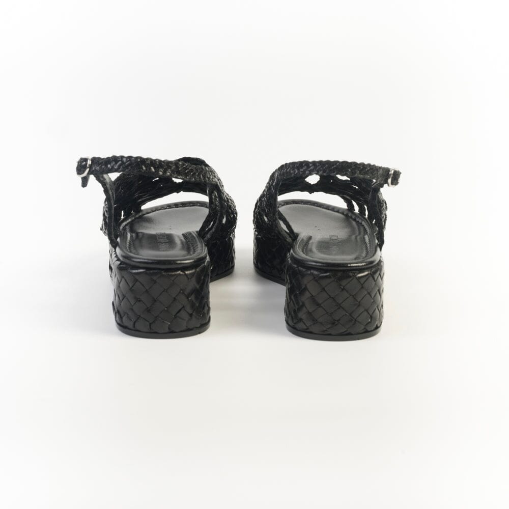 PONS QUINTANA - Sandali Zeppa - FORLI 11252 - Nero Scarpe Donna PONS QUINTANA 