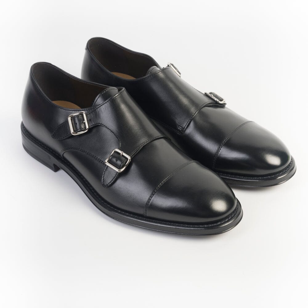 HENDERSON - Doppia Fibbia - 76413 - Nero Scarpe Uomo HENDERSON 