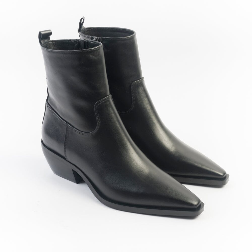 CAPPELLETTOSHOP - Stivaletto Texano - Kira 12 - Nero Scarpe Donna CAPPELLETTO 1948 