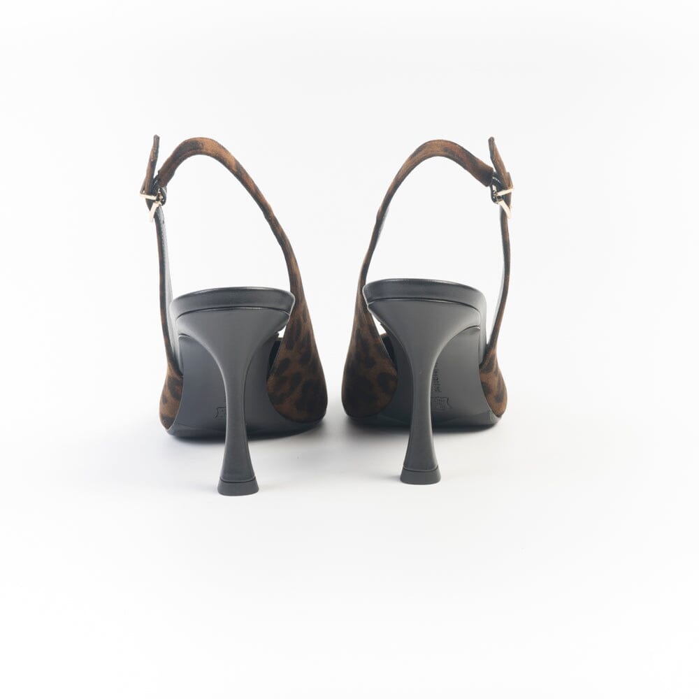 SERGIO LEVANTESI - Sling Back - DARIA6 - Leo Velvet Brown Scarpe Donna SERGIO LEVANTESI 