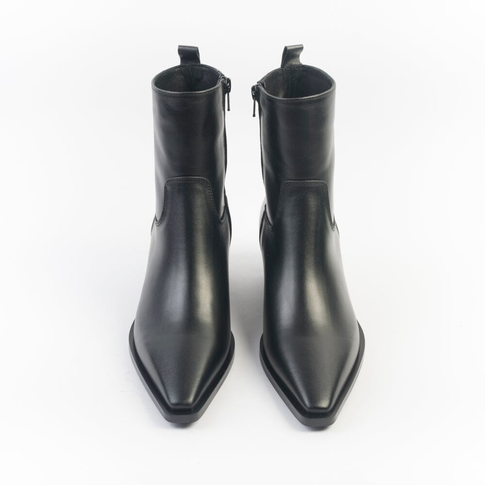 CAPPELLETTOSHOP - Stivaletto Texano - Kira 12 - Nero Scarpe Donna CAPPELLETTO 1948 