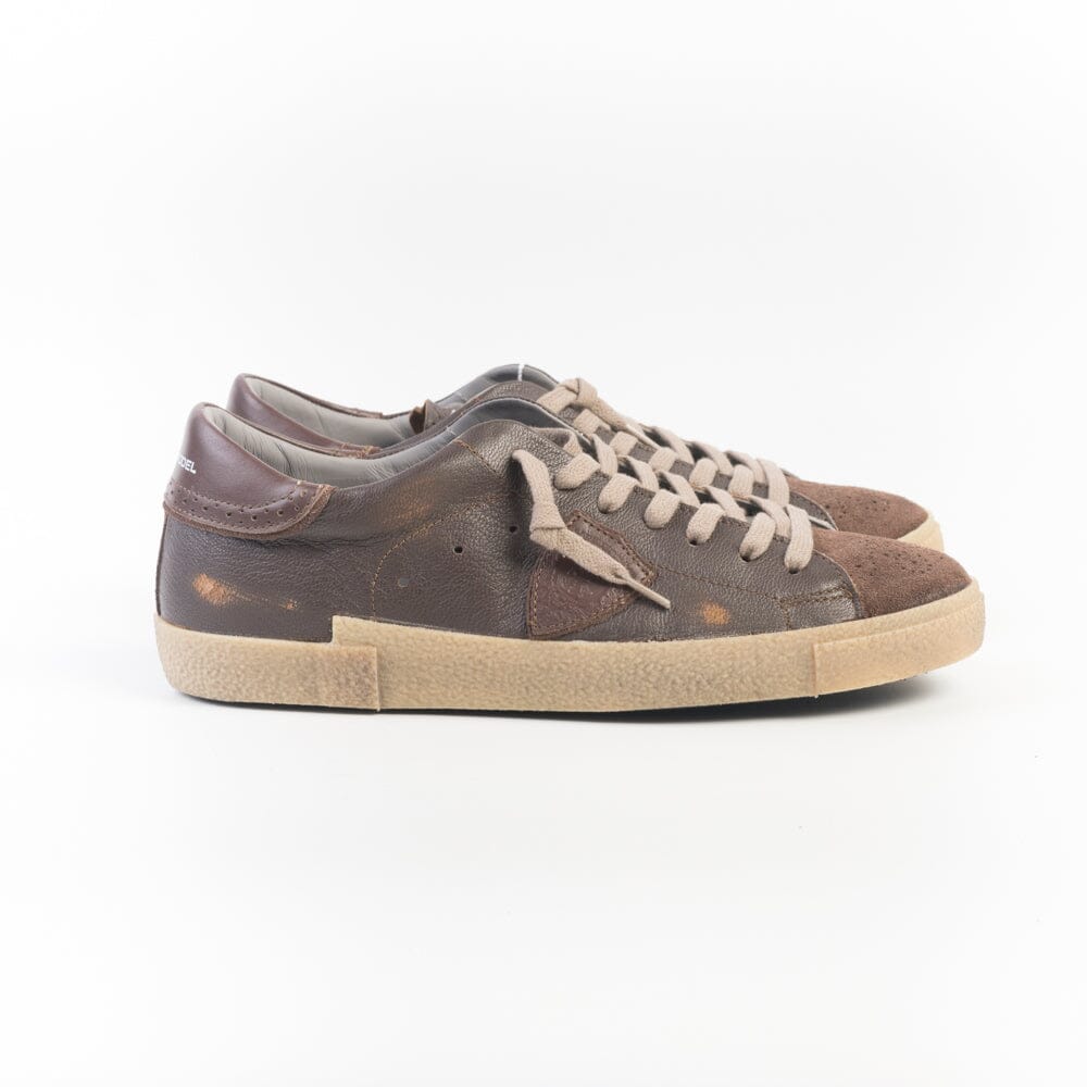 PHILIPPE MODEL - Sneakers - PRLU WRG1 - Vintage Brogue Marrone Scarpe Uomo Philippe Model Paris 
