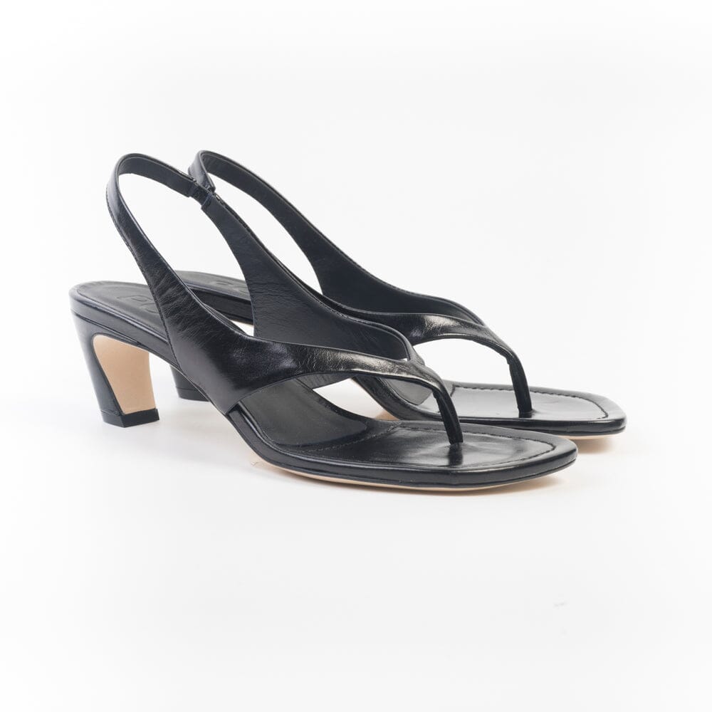POEVE - DDE56 - Sandali con tacco - Infradito Nero Scarpe Donna POESIE VENEZIANE 