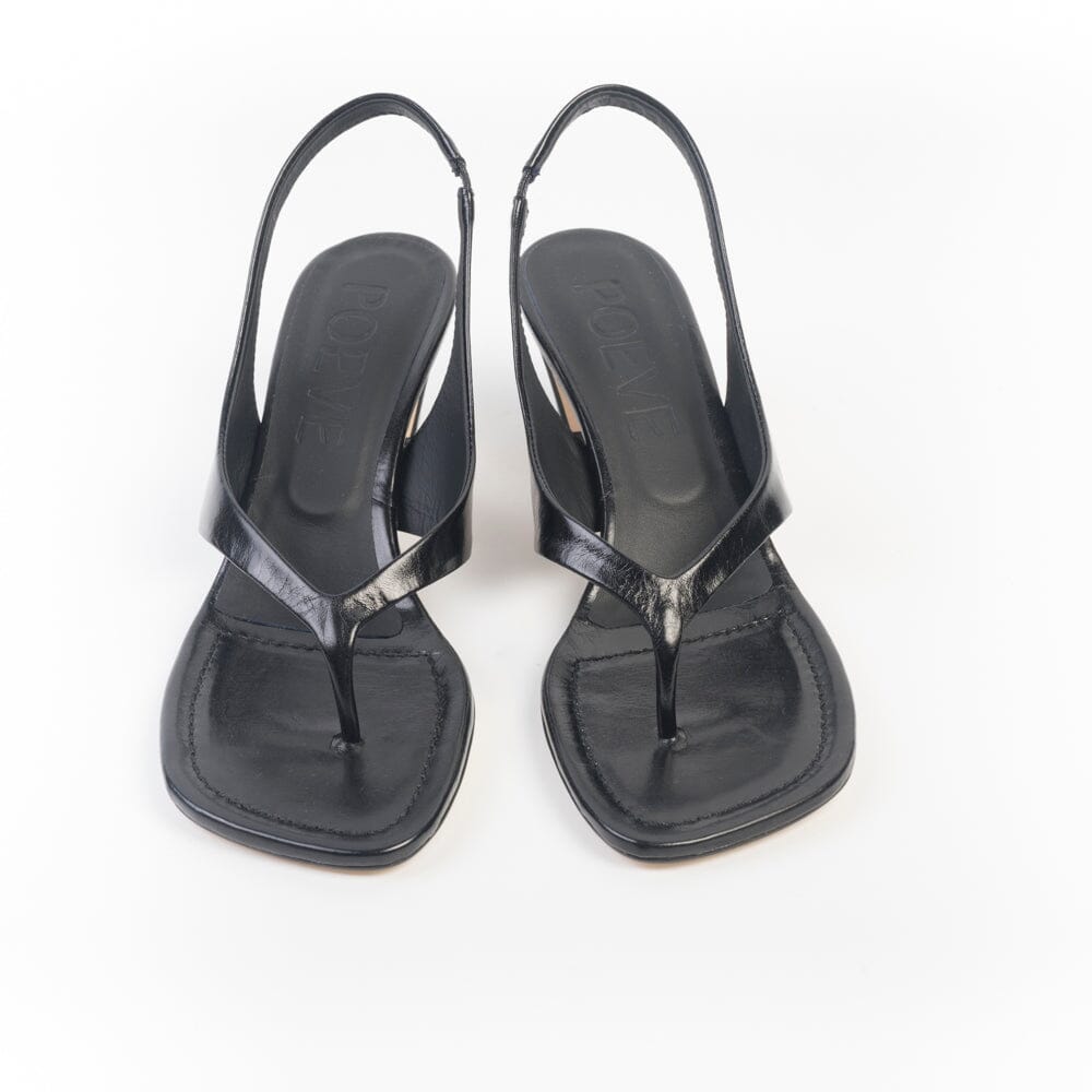 POEVE - DDE56 - Sandali con tacco - Infradito Nero Scarpe Donna POESIE VENEZIANE 