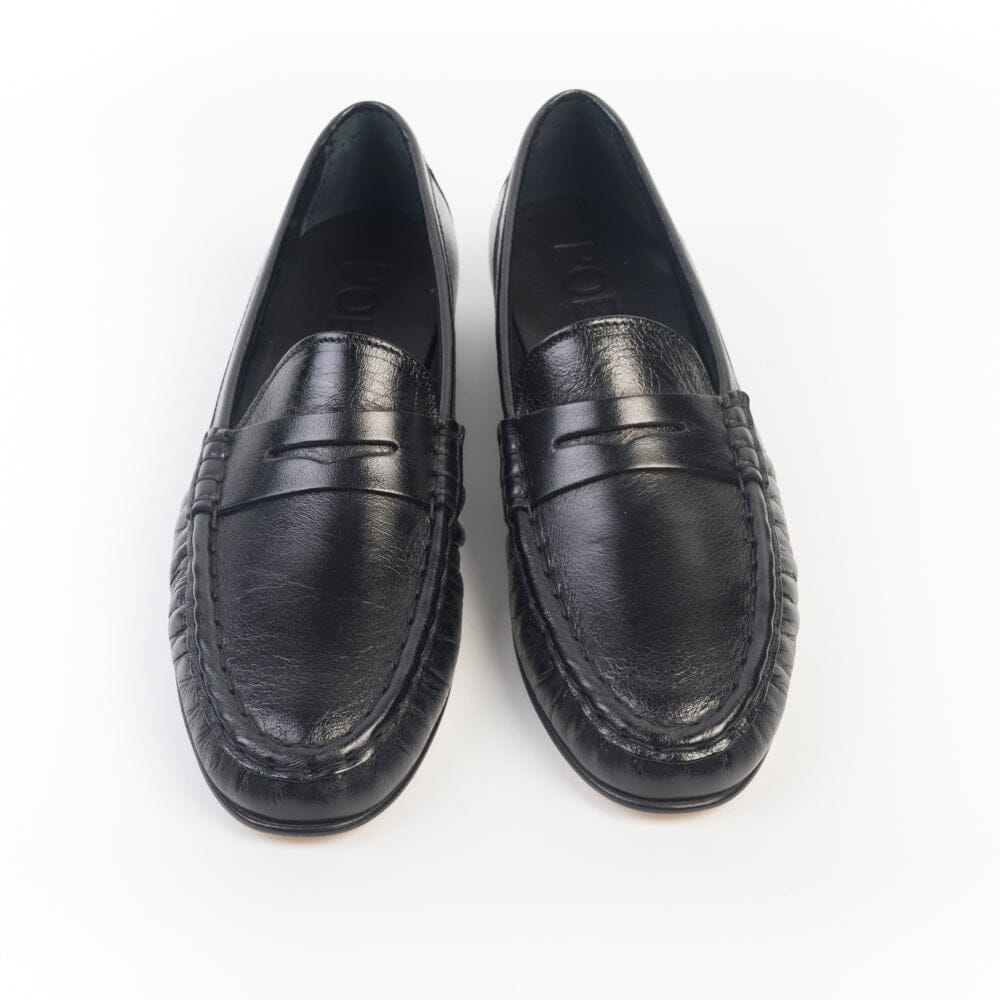 POEVE - Mocassino - DO27 - Vitello Nero Scarpe Donna POESIE VENEZIANE 