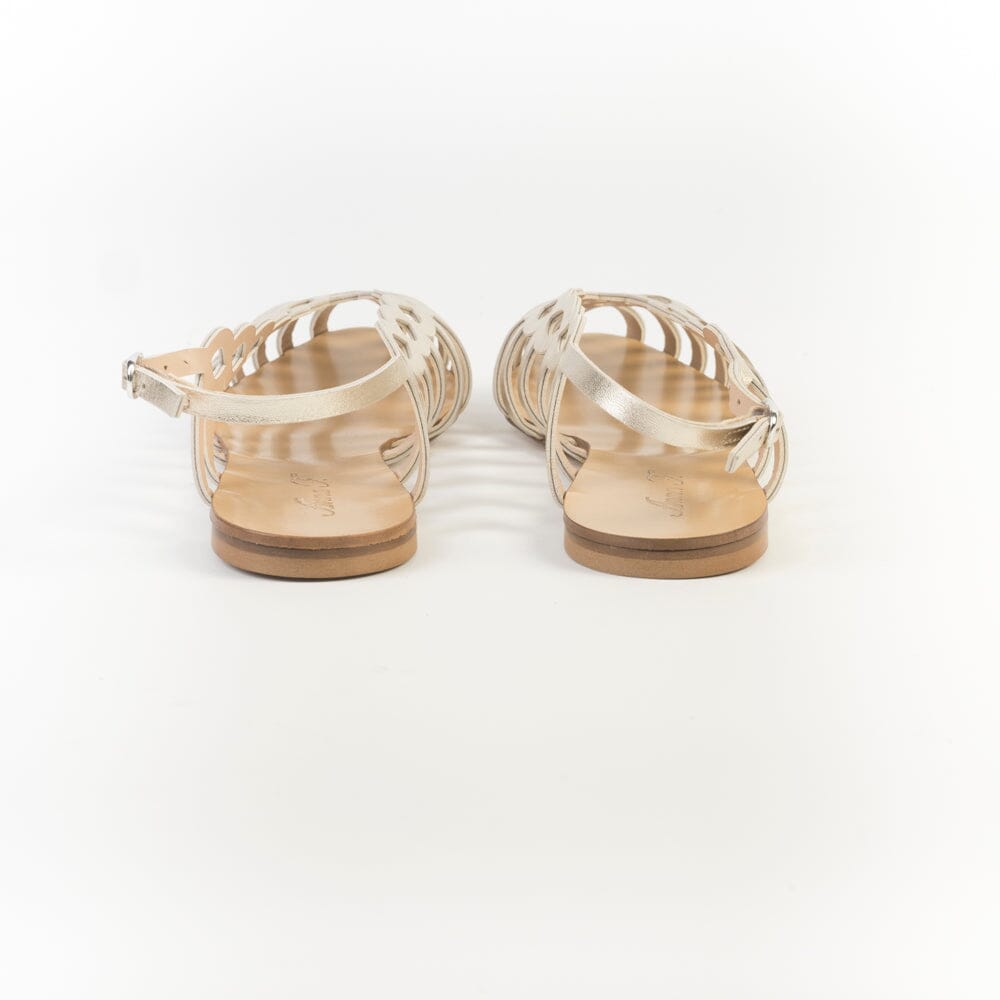ANNA F. - Sandali bassi - 515 - Laminato Platino Scarpe Donna Anna F. 