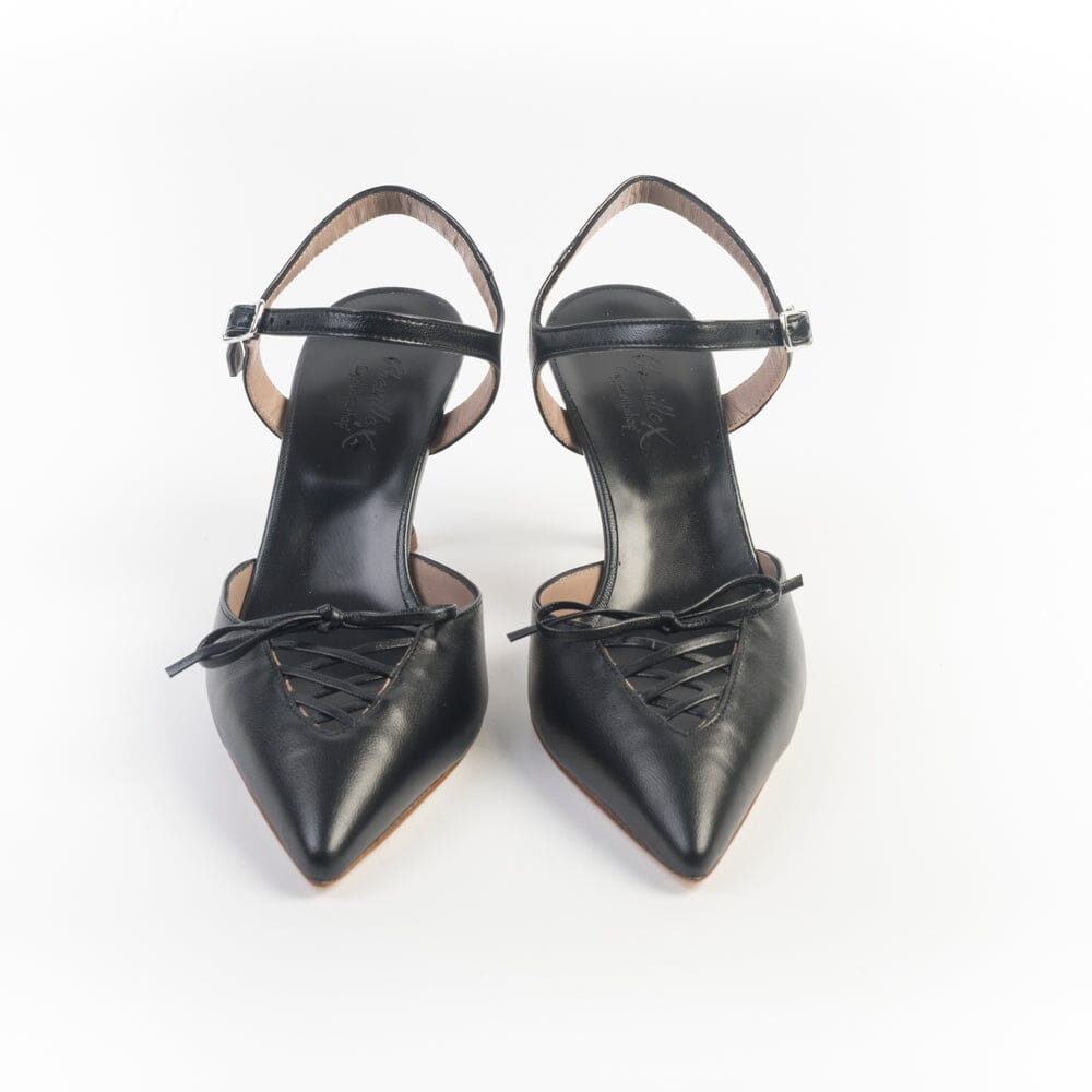 CHEVILLE - Sling Back - FOSCA - Nero Scarpe Donna CHEVILLE 