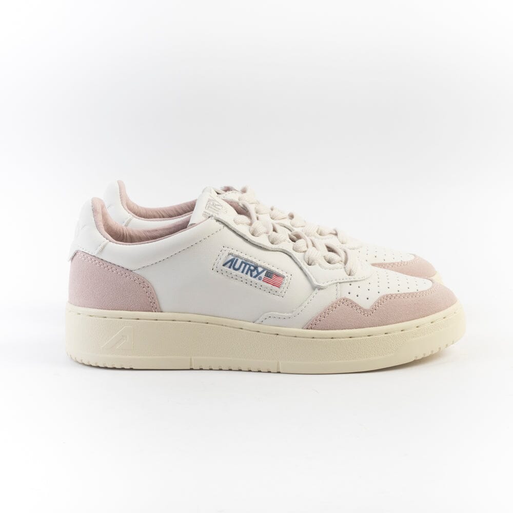 AUTRY - AULW GS36 - Sneakers - LOW WOM Goat - Bianco Rosa Scarpe Donna AUTRY - Collezione donna 