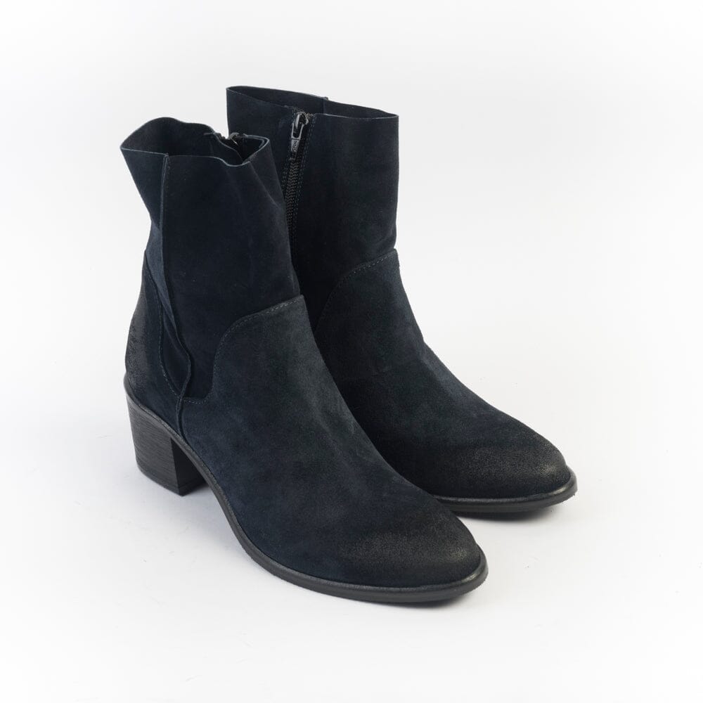 CAPPELLETTOSHOP - Stivaletto Texano 1951 - Sayo Blu Notte Scarpe Donna CAPPELLETTO 1948 