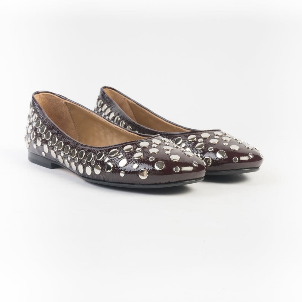 ANNA F - Ballerina - 1831 - Borchie Bordeaux Scarpe Donna Anna F. 