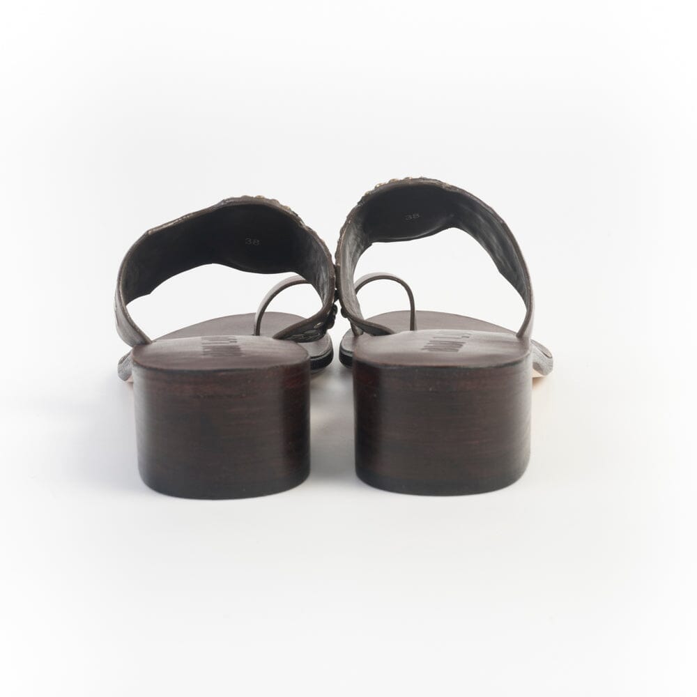 BIBI LOU - Mules - 979Z88KW - Pelle testa di moro corallo Scarpe Donna BIBI LOU 