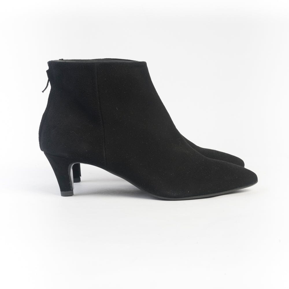 CAPPELLETTOSHOP - Stivaletto - 1577 - Camoscio Nero Scarpe Donna CAPPELLETTO 1948 