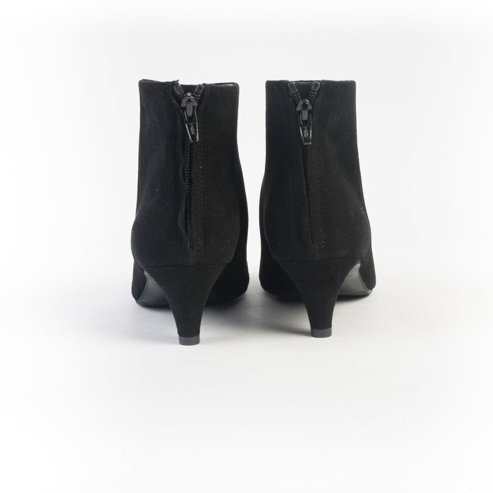 CAPPELLETTOSHOP - Stivaletto - 1577 - Camoscio Nero Scarpe Donna CAPPELLETTO 1948 