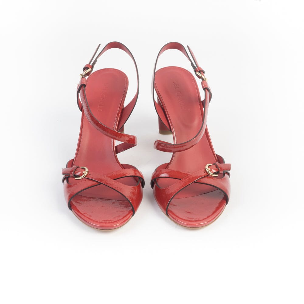 DEL CARLO - Sandali con Tacco - 11924 - Vetro Rosso Ginger Scarpe Donna DEL CARLO 