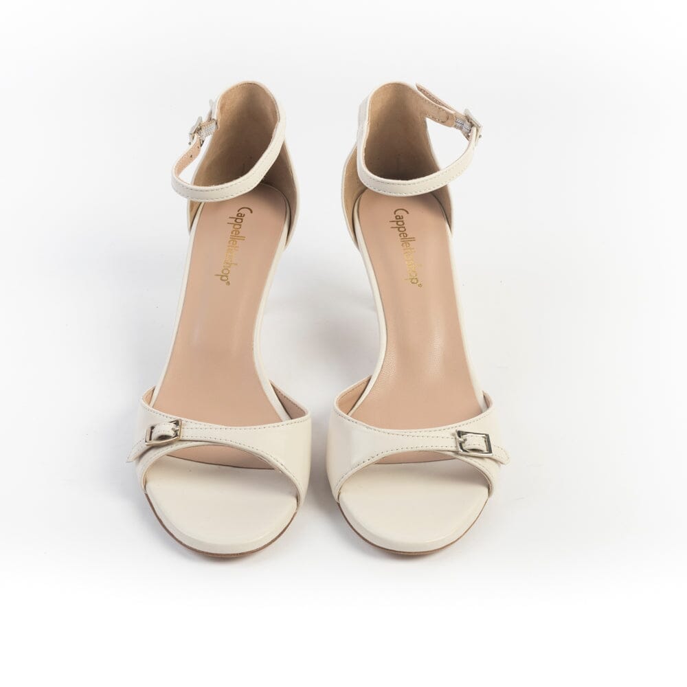 CappellettoShop - Sandali con Tacco - Alessia - Burro Scarpe Donna CAPPELLETTO 1948 