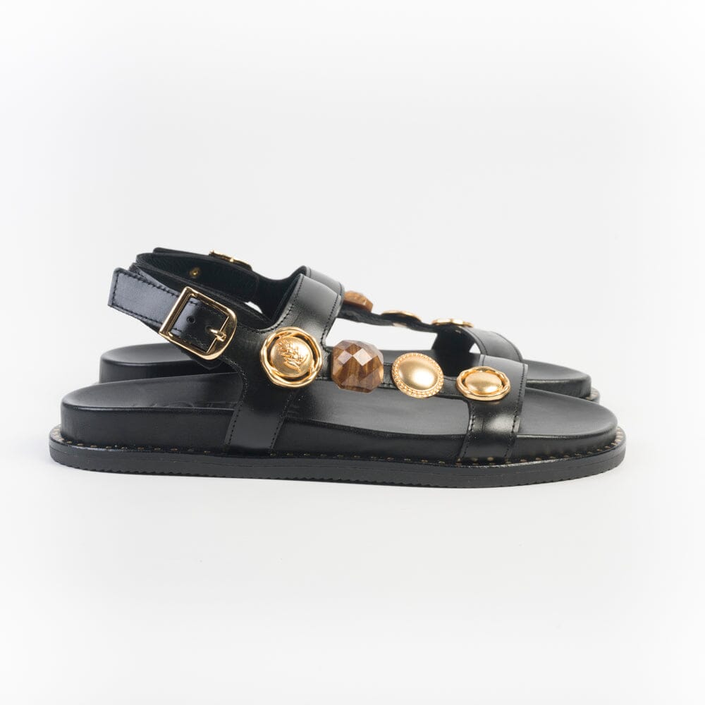 MAKIS KOTRIS - Sandali Bassi - 14-3036 - Nero Scarpe Donna MAKIS KOTRIS 