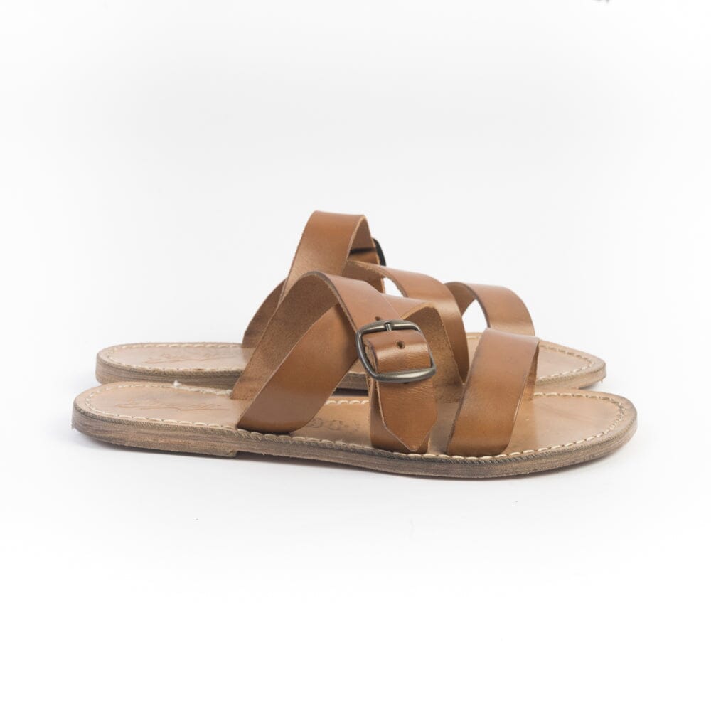 SACHET - Sandali bassi - Mules - 546 Y - Fibbia Cuoio Scarpe Donna SACHET - Calzature 