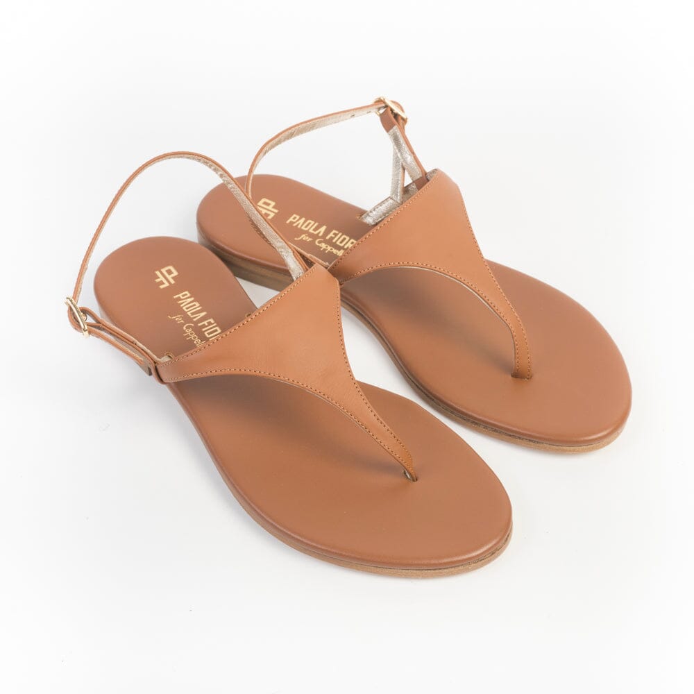 PAOLA FIORENZA - Sandali bassi - Infradito - Triangolo - Cuoio Scarpe Donna PAOLA FIORENZA 