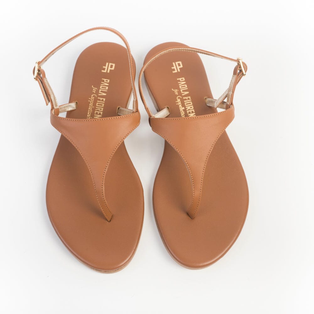 PAOLA FIORENZA - Sandali bassi - Infradito - Triangolo - Cuoio Scarpe Donna PAOLA FIORENZA 