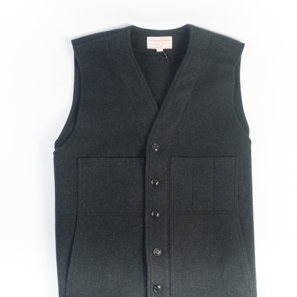 FILSON - Mackinaw Wool Vest - FMGIL0011 -Charcoal Abbigliamento Uomo FILSON 