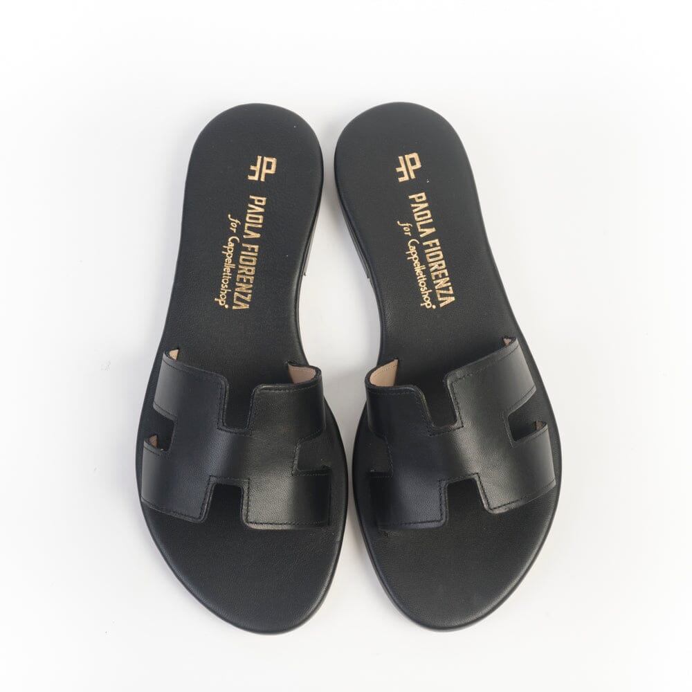 PAOLA FIORENZA - Sandali Bassi - Mules - SS2616 - H Nero Scarpe Donna PAOLA FIORENZA 
