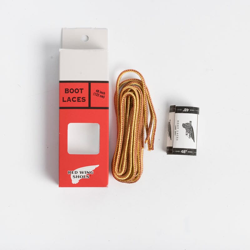 RED WING - Boot Laces Yellow/Brown Taslan 97150 Accessori Uomo Red Wing Shoes 