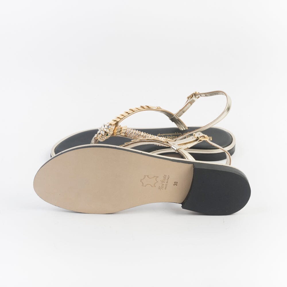 PAOLA FIORENZA - Sandali bassi infradito - PS371 - Platino Scarpe Donna PAOLA FIORENZA 