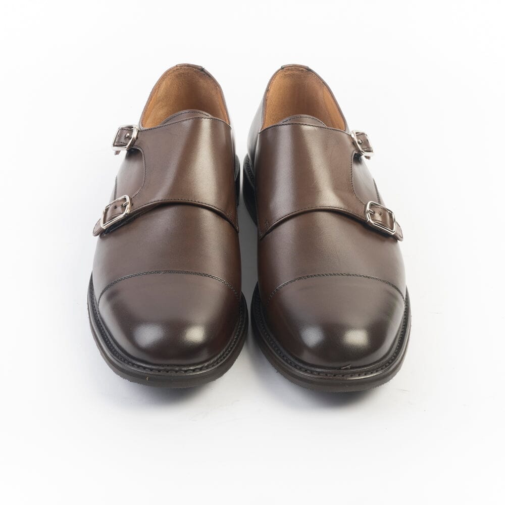 BERWICK 1707 - Doppia Fibbia - 5212 - Marrone - Fondo Gomma Scarpe Uomo Berwick 1707 