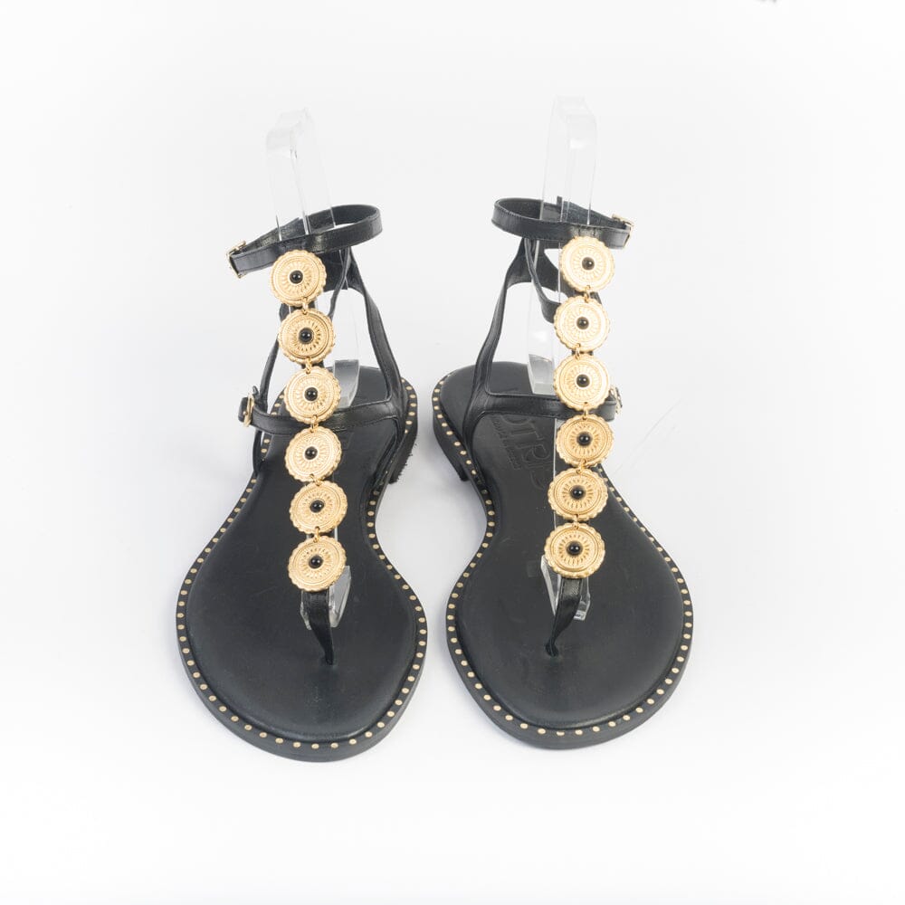 MAKIS KOTRIS - Sandali Bassi Infradito 720 - Nero Scarpe Donna MAKIS KOTRIS 