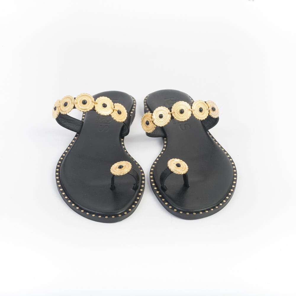 MAKIS KOTRIS - Mules - Sandali Bassi 822 - Nero Scarpe Donna MAKIS KOTRIS 