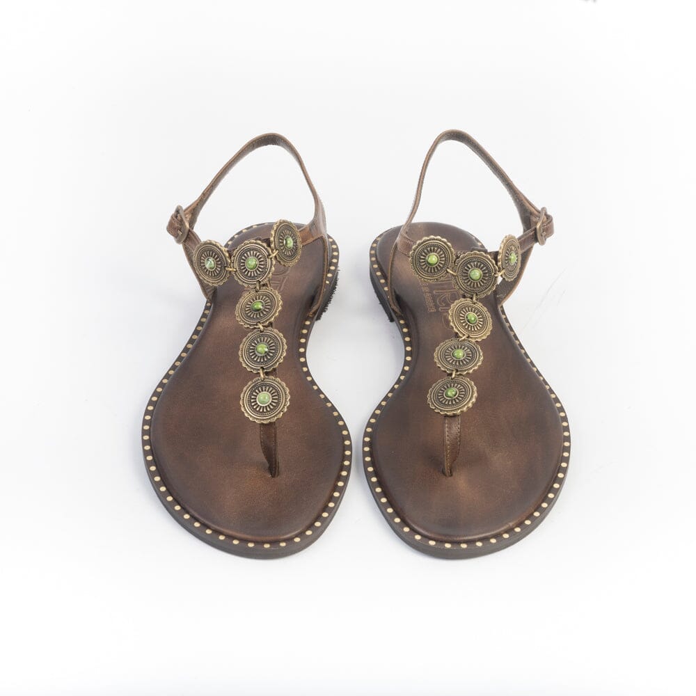 MAKIS KOTRIS - Sandali Bassi infradito 821 - Brown Scarpe Donna MAKIS KOTRIS 